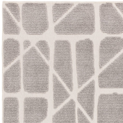 Braylin Grey & Cream Abstract Rug 