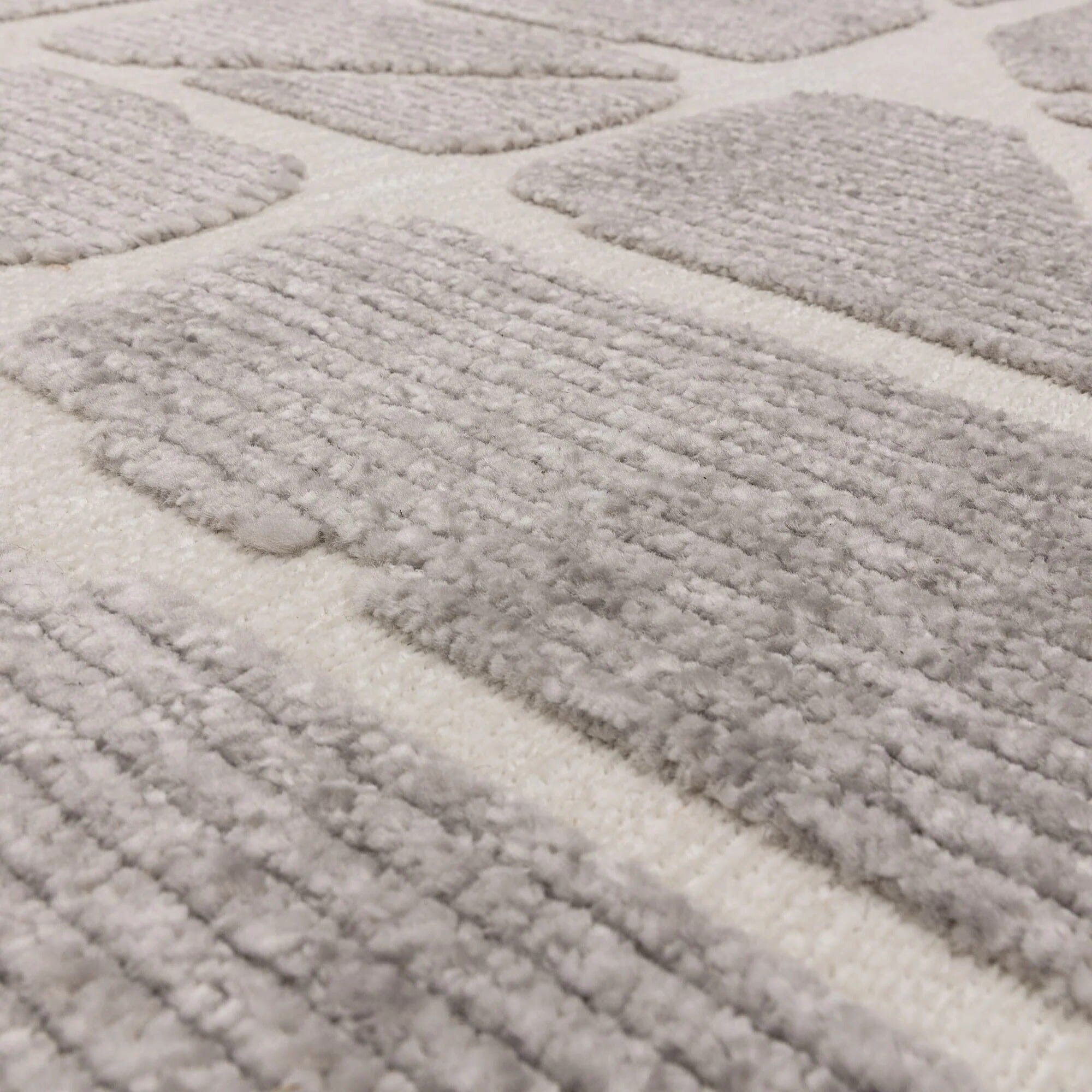 Braylin Grey & Cream Abstract Rug 