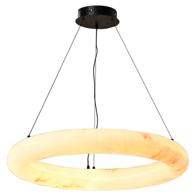 Brenta Faux Marble Circular LED Ceiling Light Lighting 