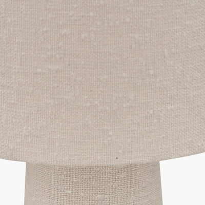 Briony Cream Boucle Fabric Floor Lamp Lighting 