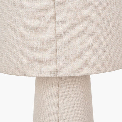 Briony Cream Boucle Fabric Table Lamp Lighting 