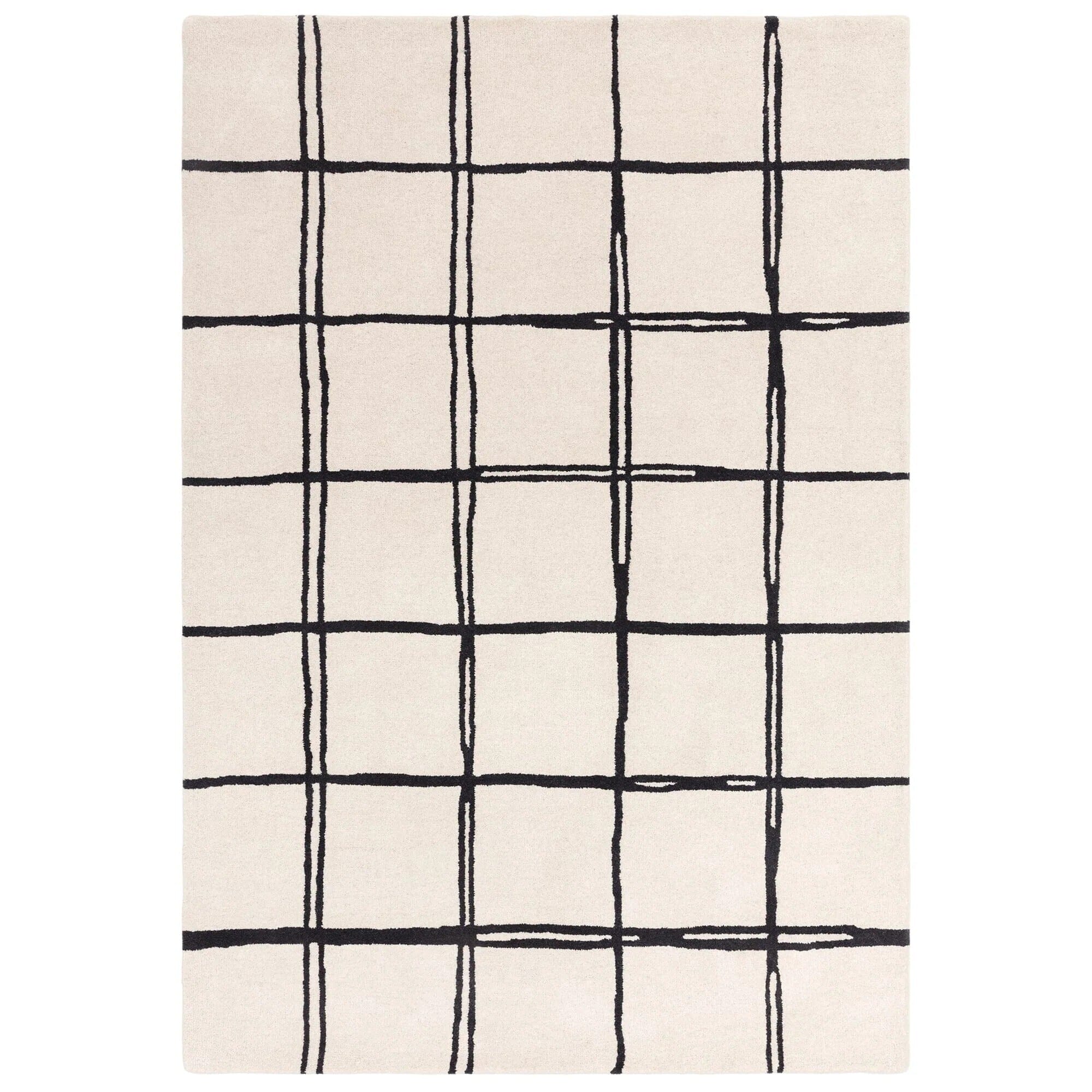 Brisbane Cream Pattern Monochrome Rug 