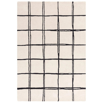 Brisbane Cream Pattern Monochrome Rug 