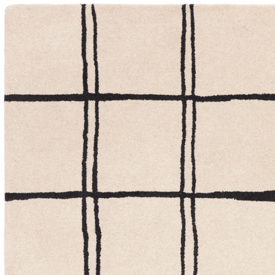 Brisbane Cream Pattern Monochrome Rug 