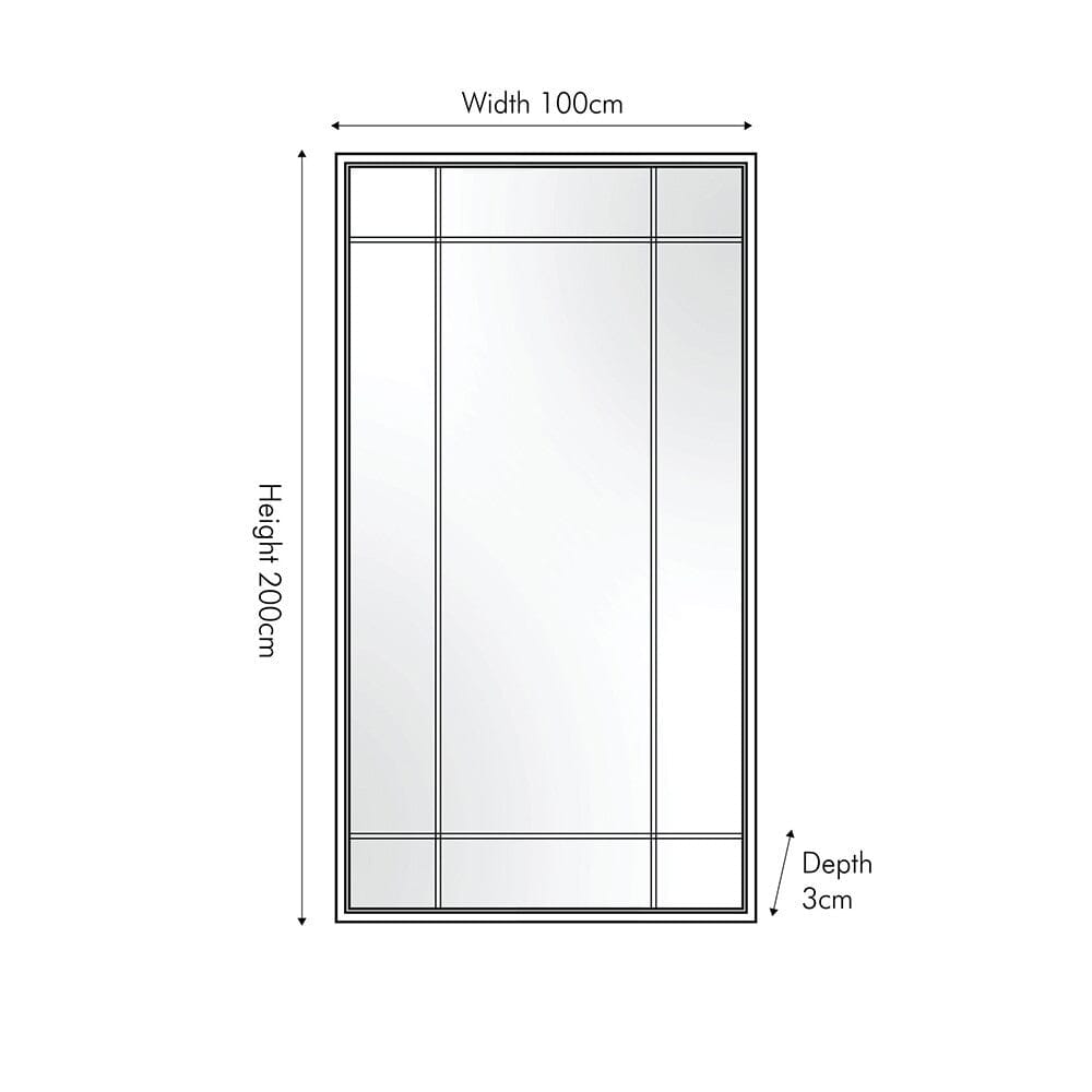 Bronx Floor Standing Antique Bronze Wall Mirror Accessories 