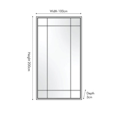 Bronx Floor Standing Antique Bronze Wall Mirror Accessories 