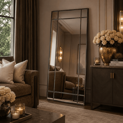 Bronx Floor Standing Antique Bronze Wall Mirror Accessories 