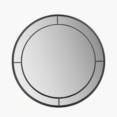 Bronx Large Antique Bronze Round Wall Mirror Accessories 