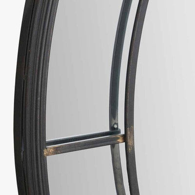 Bronx Large Antique Bronze Round Wall Mirror Accessories 