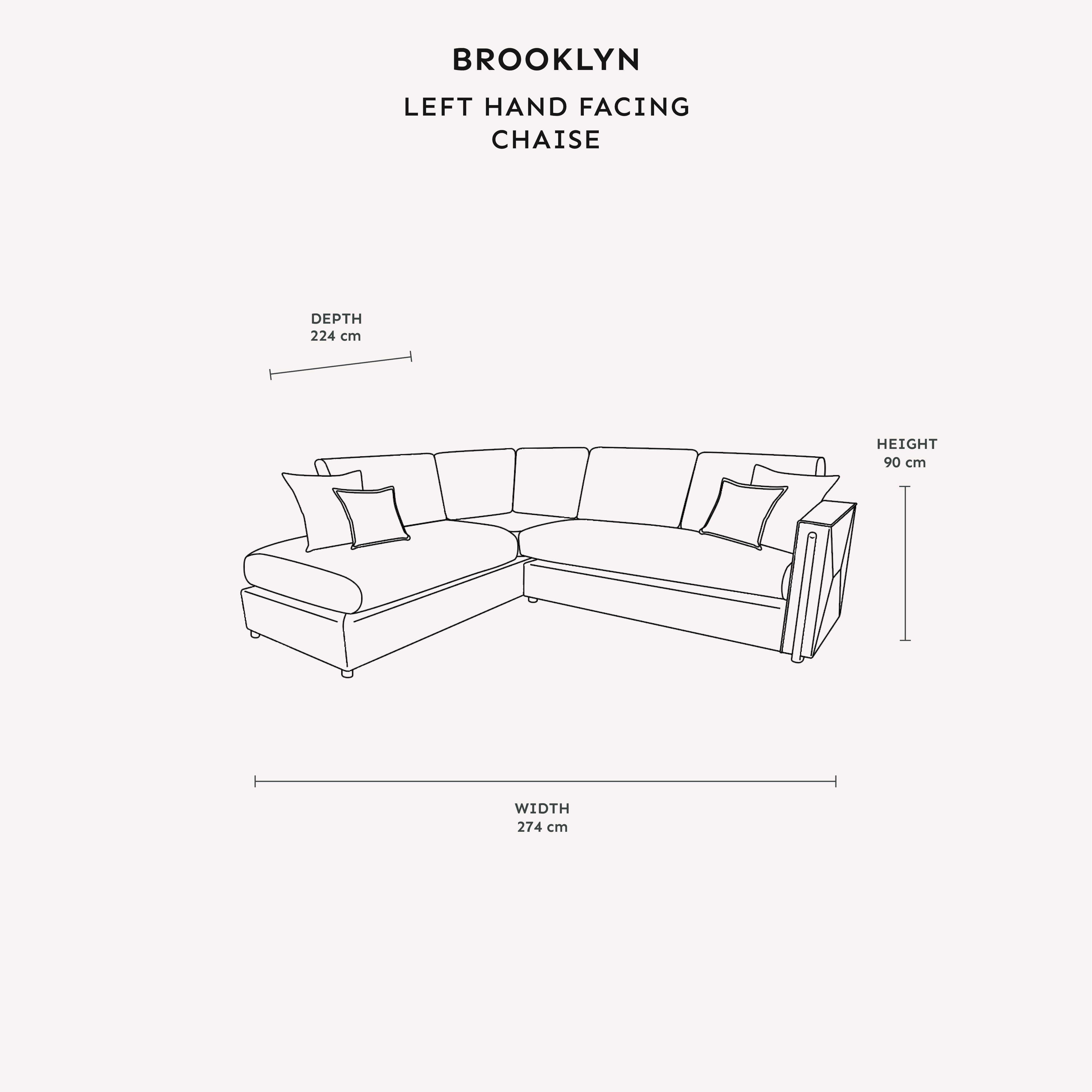 Brooklyn Mink Textured Chenille Sofa Range with Walnut Leg Detail Sofa 