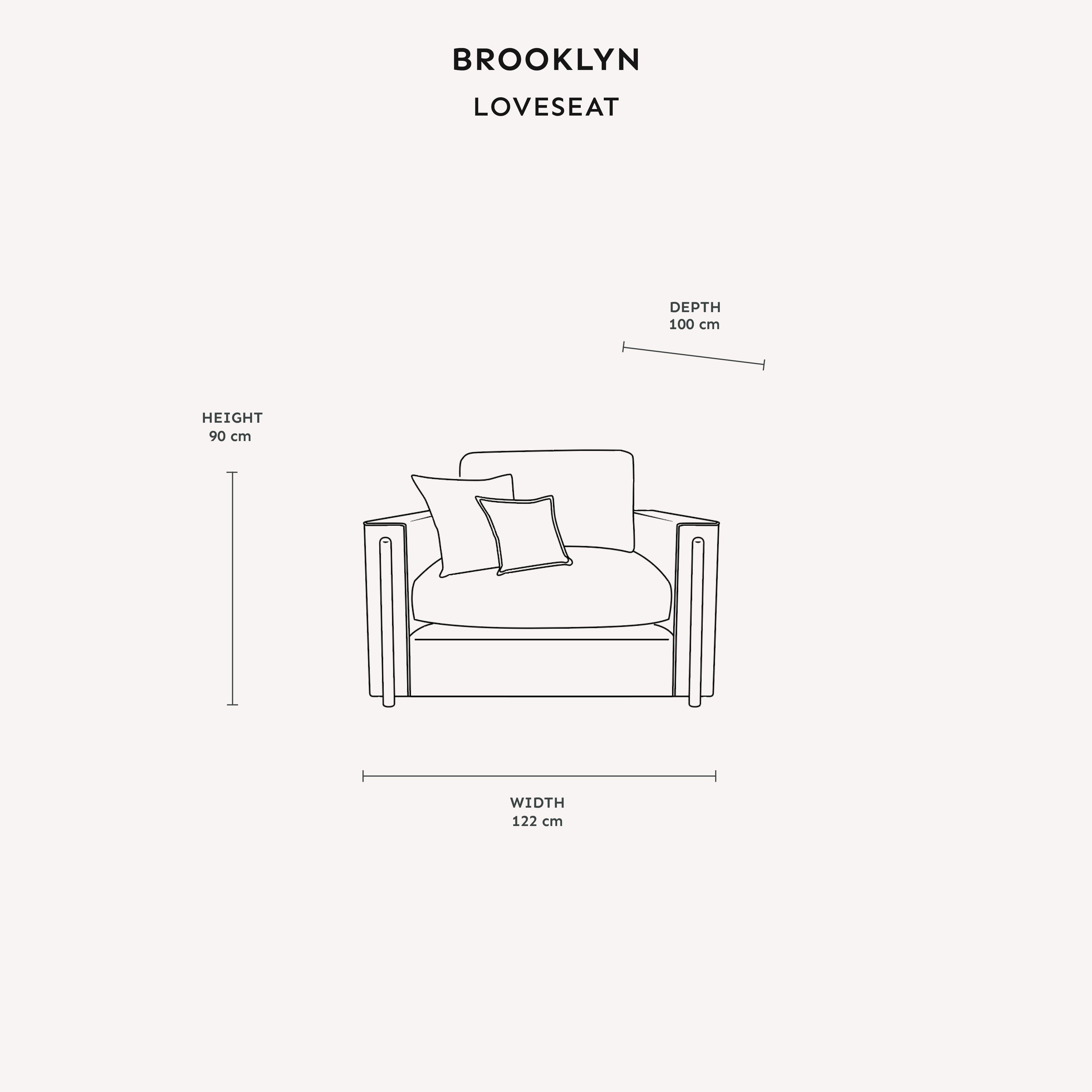 Brooklyn Mink Textured Chenille Sofa Range with Walnut Leg Detail Sofa Love Seat 