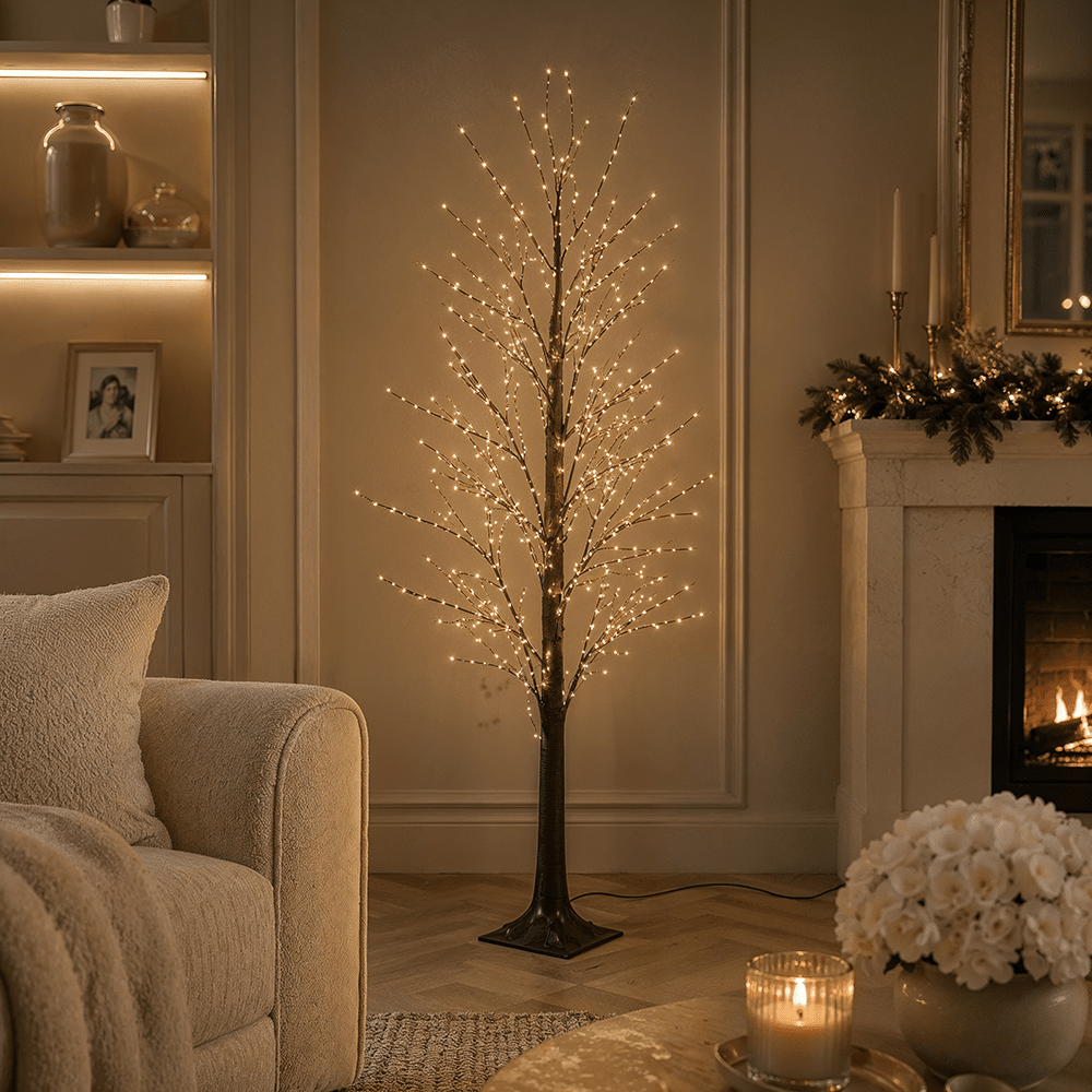 Brown Prelit LED Tree - 180cm Accessories 