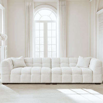 Bubble Oatmeal Boucle 4 Seater Sofa Sofa 
