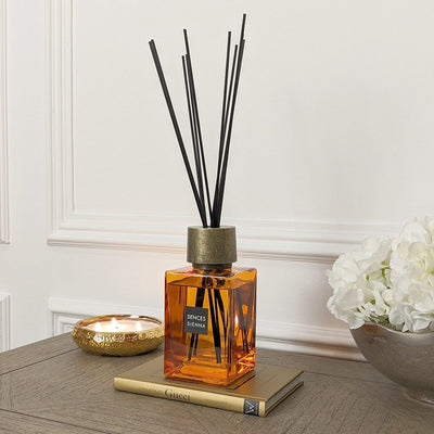 Burnt Orange & Gold Large Reed Diffuser - 500ml Fragrance 
