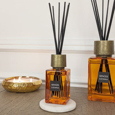 Burnt Orange & Gold Petite Reed Diffuser - 120ml Fragrance 
