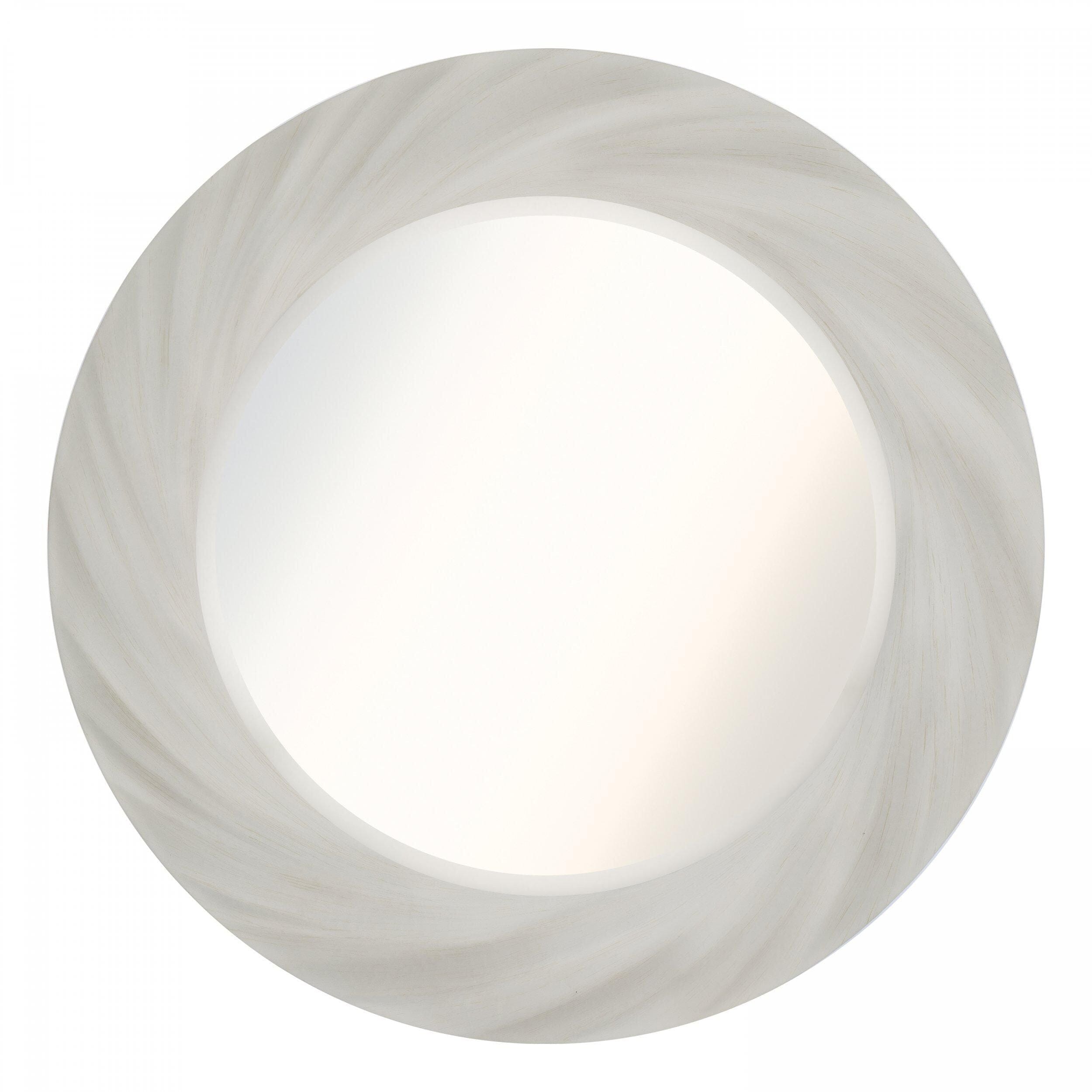 Cacia White Twisted Effect Decorative Wall Mirror Accessories 