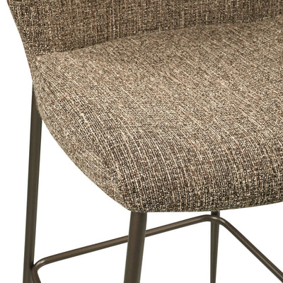 Cadence Brown Tweed Bar Stool Furniture 