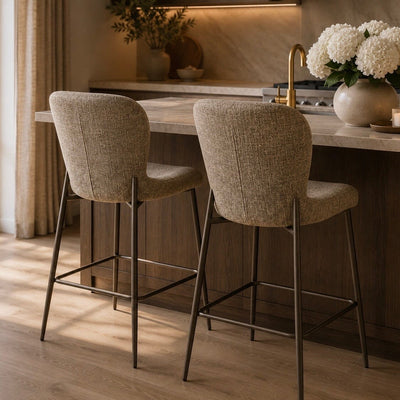 Cadence Brown Tweed Bar Stool Furniture 