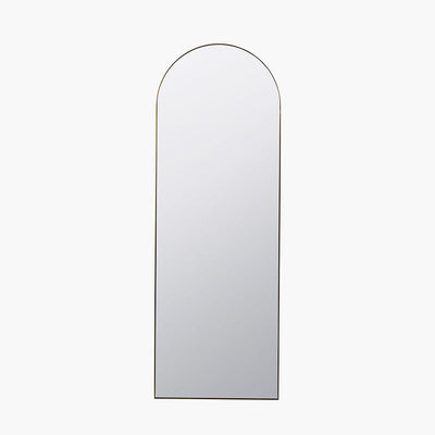 Cairns Brushed Gold Arched Floor Mirror Accessories 