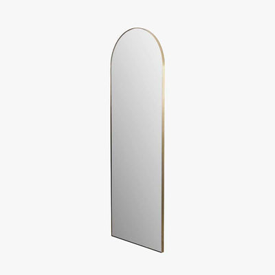 Cairns Brushed Gold Arched Floor Mirror Accessories 