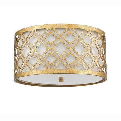 Caitlyn Gold 2 Light Flush Ceiling Light Lighting 