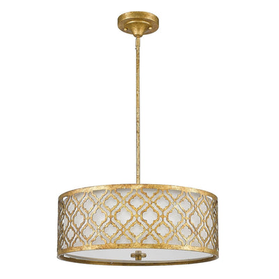 Caitlyn Large Gold Height Adjustable Pendant Ceiling Light Lighting 