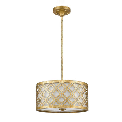 Caitlyn Medium Gold Height Adjustable Pendant Ceiling Light Lighting 