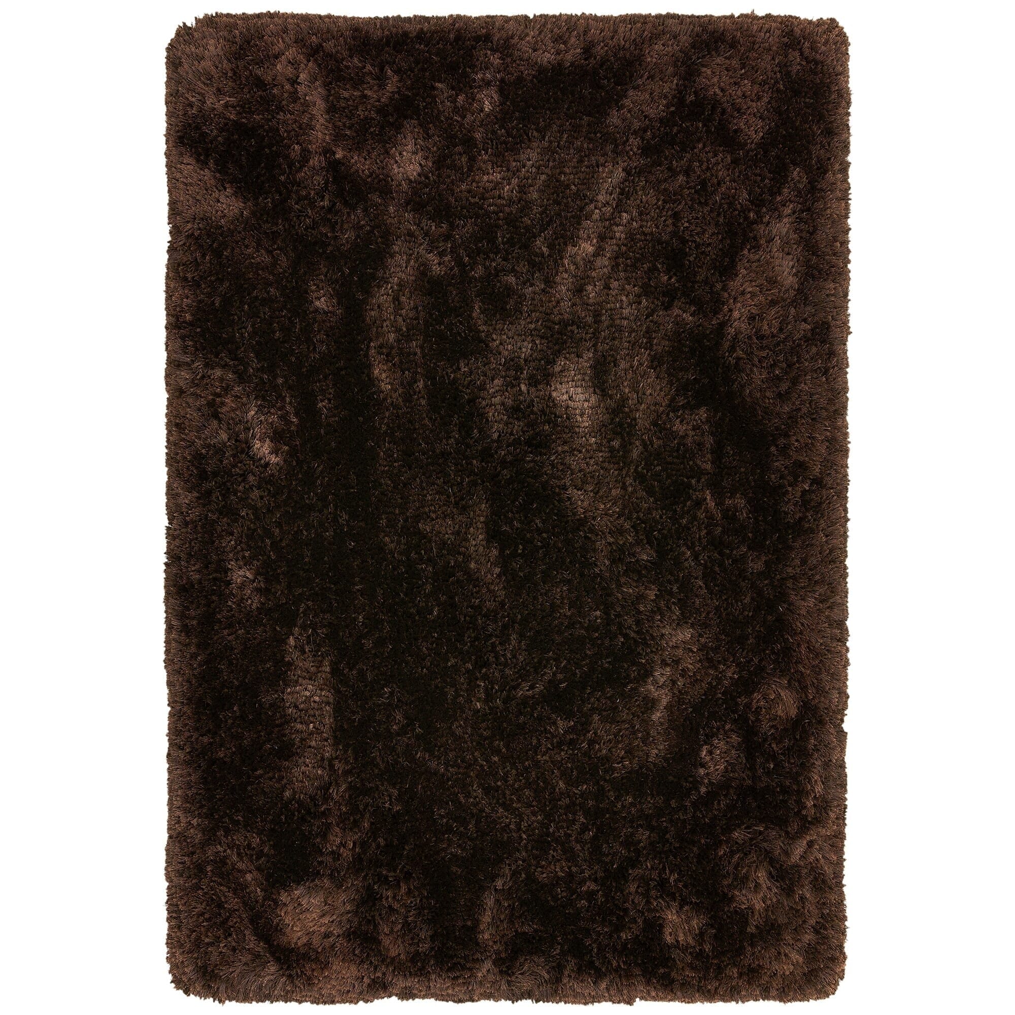 Caleb Chocolate Brown Luxury Fluffy Rug Textiles 