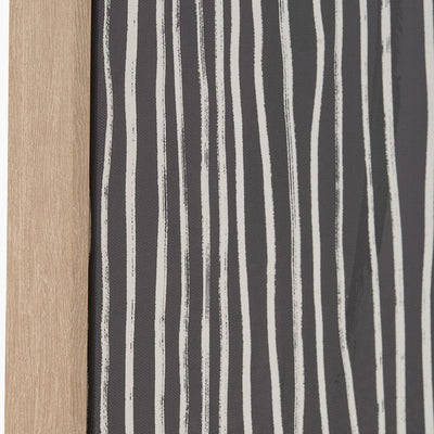 Calverton Black & Cream Abstract Canvas Wall Art with Wooden Frame Accessories 