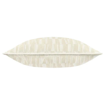 Calypso Ivory Velvet Pattern Cushion Cover - 50x50cm Textiles 