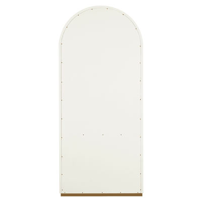 Camille Luxury Cream & Gold Ribbed Arched Shelving Unit Furniture 