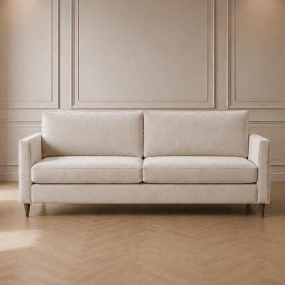 Camley Cream Textured 3 Seater Sofa Sofa 