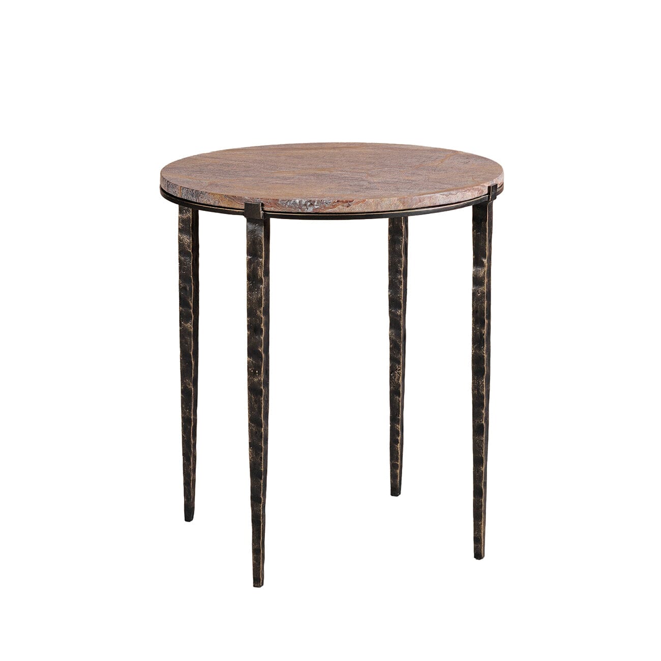 Carlo Bronze Marble & Iron Side Table Furniture 