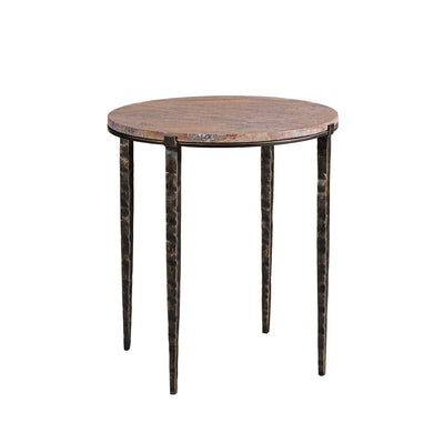 Carlo Bronze Marble & Iron Side Table Furniture 