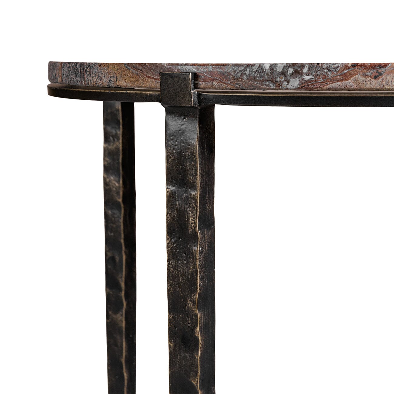 Carlo Bronze Marble & Iron Side Table Furniture 