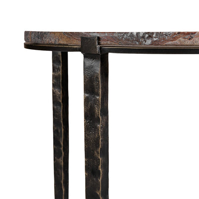 Carlo Bronze Marble & Iron Side Table Furniture 