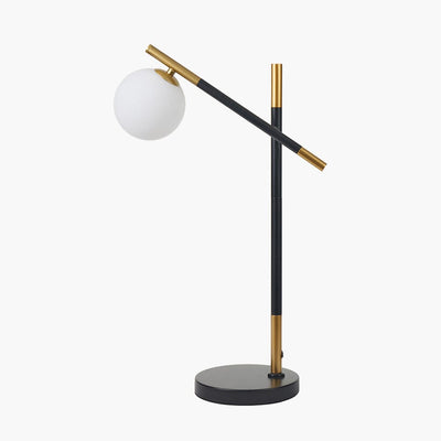 Carrara Black Orb Table Lamp Lighting 