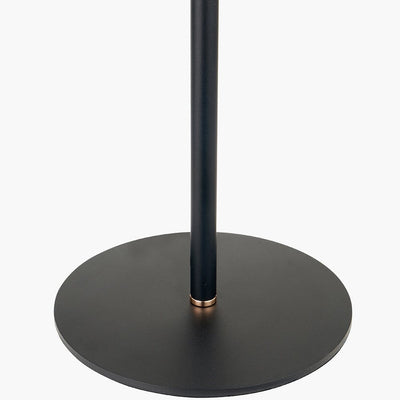 Carrara Black & Rose Gold LED Table Lamp Lighting 