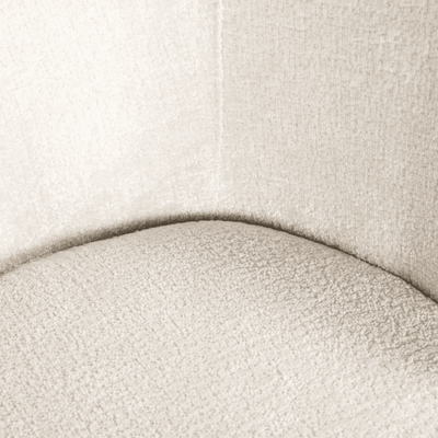 Casa Ivory Chenille Dining Chair with Black Legs Furniture 