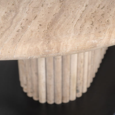 Casandra Luxury Travertine Marble Dining Table Furniture 