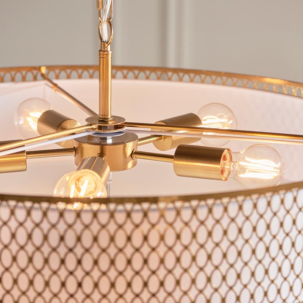 Centrico Gold 5 Light Pendant Ceiling Light Lighting 