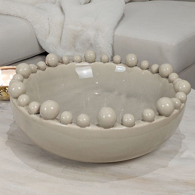 Chantray Cream Bobbled Edge Bowl Accessories 