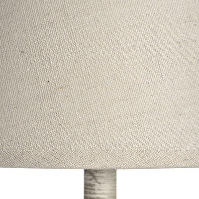 Chatsworth Tall Wooden Thin Table Lamp with Neutral Shade Lighting 