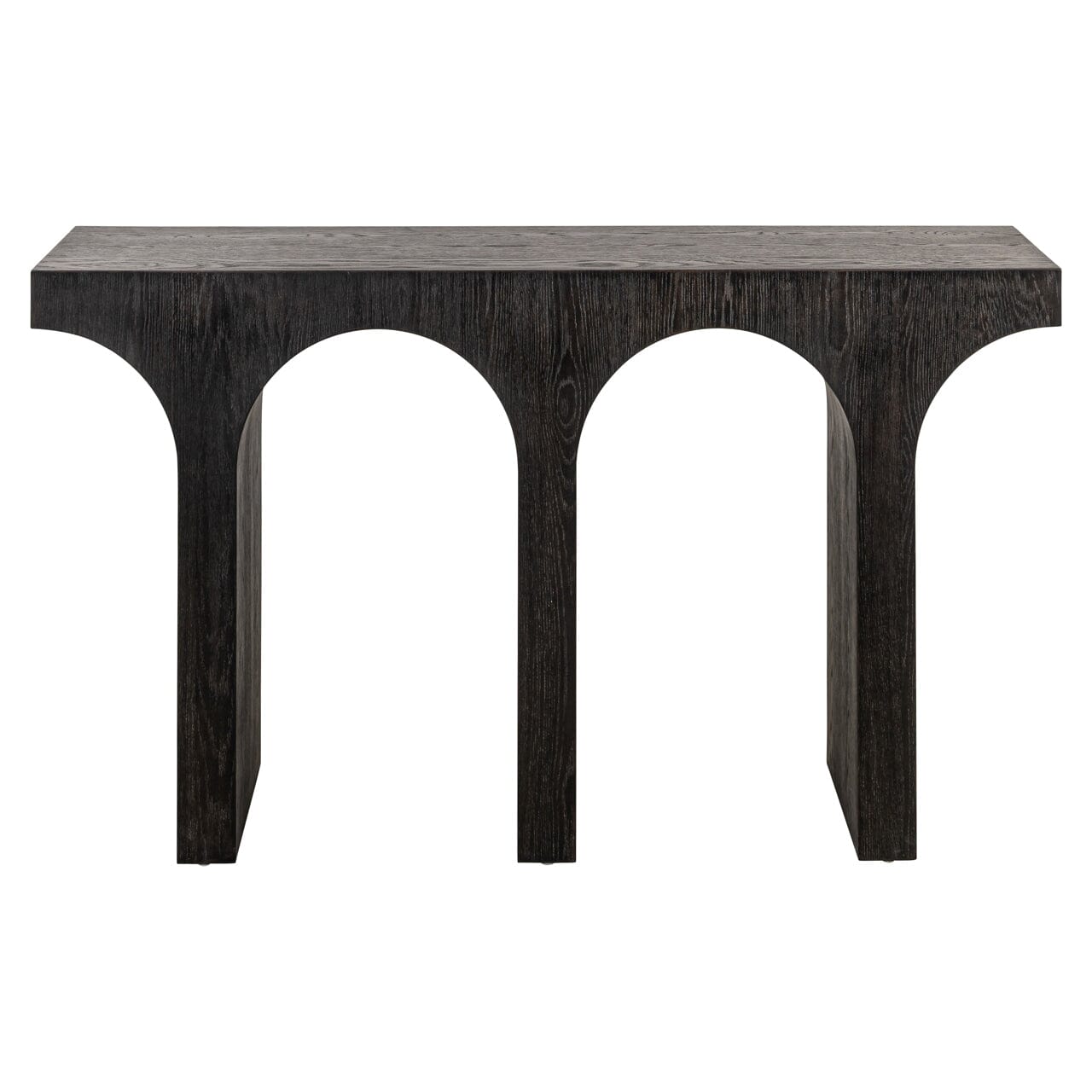 Churchill Black Wooden Arch Console Table Furniture 