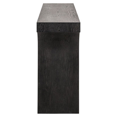 Churchill Black Wooden Arch Console Table Furniture 