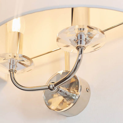 Cindy Silver 2 Light Wall Lamp Lighting 