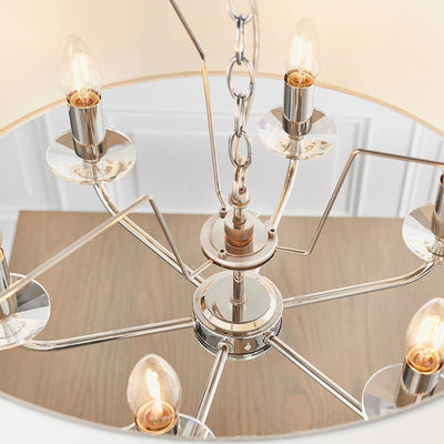 Cindy Silver 6 Light Pendant Ceiling Light Lighting 