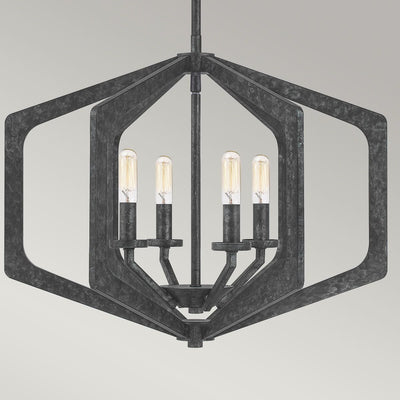 Clarisse Black 4 Light Pendant Ceiling Light Lighting 