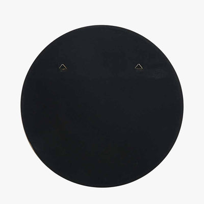 Claudia Brushed Gold Large Slim Frame Round Wall Mirror Accessories 