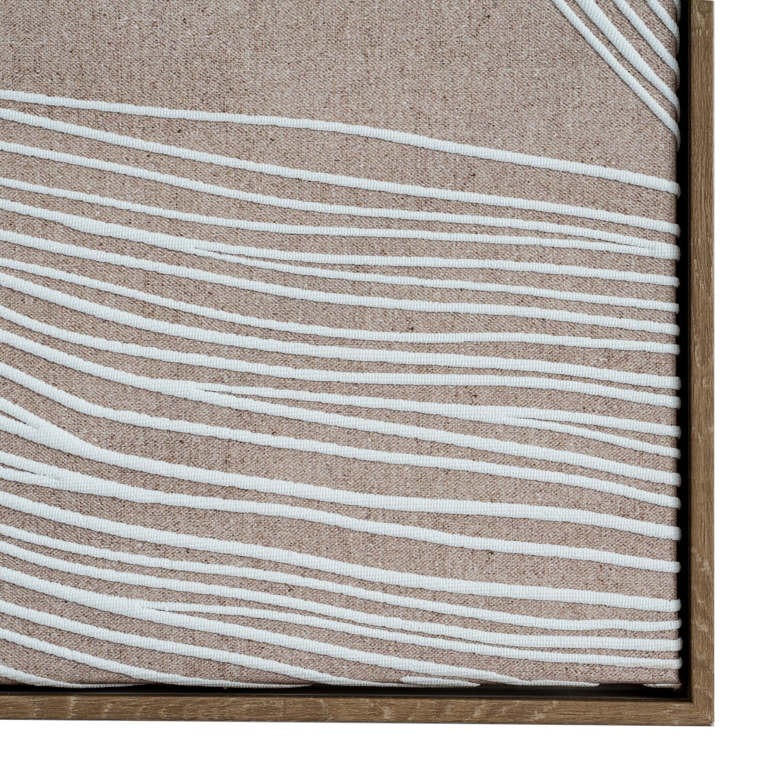 Clay Neutral Abstract Line Art Framed Canvas Wall Art- II Accessories 